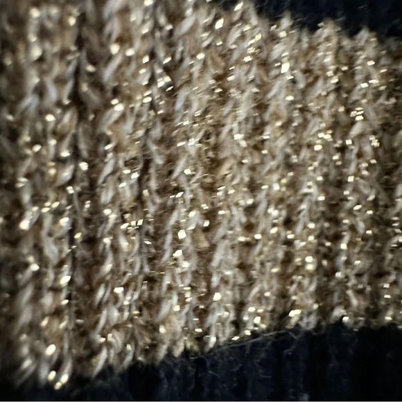 Lauren Ralph Lauren monogrammed turtleneck black and gold sweater, medium - Picture 8 of 8